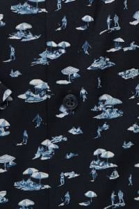 OLYMP Luxor Modern Fit Hemd marine, Bedruckt