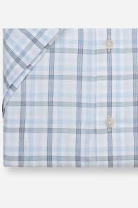OLYMP Luxor Modern Fit Hemd bleu, Kariert