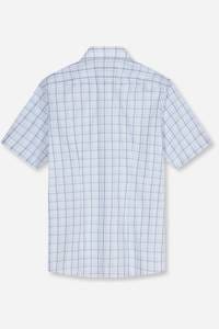 OLYMP Luxor Modern Fit Hemd bleu, Kariert