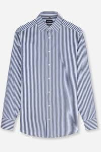 OLYMP Luxor Modern Fit Hemd marine, Gestreift