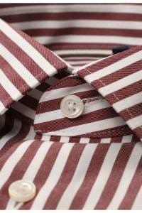 OLYMP Luxor Modern Fit Hemd bordeaux, Gestreift