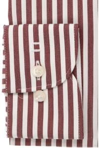 OLYMP Luxor Modern Fit Hemd bordeaux, Gestreift