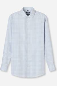 OLYMP Luxor Modern Fit Hemd hellgrau, Kariert