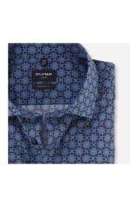 OLYMP Luxor Modern Fit Hemd marine, Bedruckt