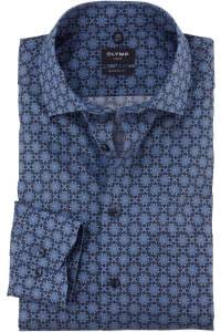 OLYMP Luxor Modern Fit Hemd marine, Bedruckt