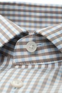 OLYMP Luxor Modern Fit Hemd blau/braun, Vichykaro