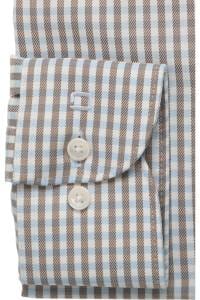 OLYMP Luxor Modern Fit Hemd blau/braun, Vichykaro
