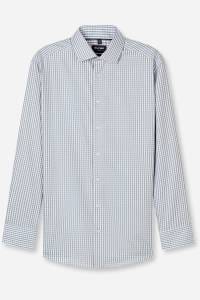 OLYMP Luxor Modern Fit Hemd blau/braun, Vichykaro