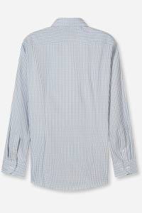 OLYMP Luxor Modern Fit Hemd blau/braun, Vichykaro