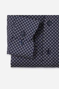 OLYMP Luxor Modern Fit Hemd marine, Bedruckt