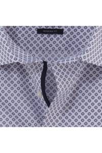 OLYMP Luxor Modern Fit Hemd rose, Bedruckt