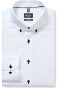 OLYMP Luxor Modern Fit Hemd weiss, Einfarbig