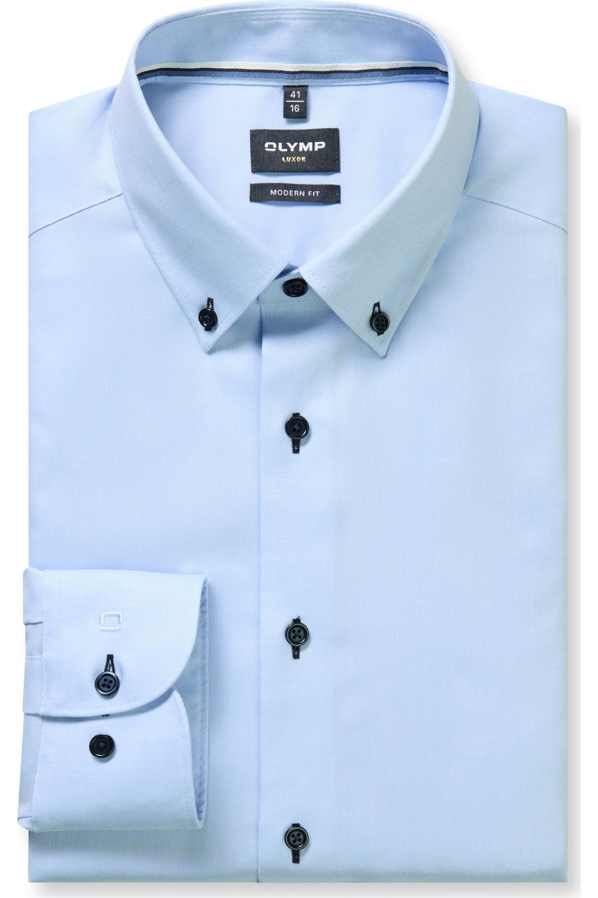 OLYMP Luxor Modern Fit Hemd hellblau, Einfarbig