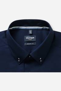 OLYMP Luxor Modern Fit Hemd marine, Strukturiert