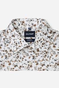 OLYMP Luxor Modern Fit Hemd weiss, Bedruckt