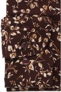 OLYMP Luxor Modern Fit Hemd bordeaux, Bedruckt