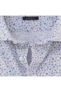 OLYMP Luxor Modern Fit Hemd weiss, Bedruckt