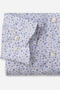 OLYMP Luxor Modern Fit Hemd weiss, Bedruckt