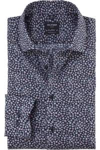 OLYMP Luxor Modern Fit Hemd marine, Bedruckt