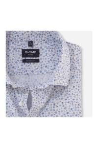 OLYMP Luxor Modern Fit Hemd weiss, Bedruckt