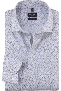 OLYMP Luxor Modern Fit Hemd weiss, Bedruckt
