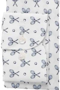 OLYMP Luxor Modern Fit Hemd weiss, Bedruckt