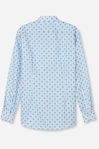 OLYMP Luxor Modern Fit Hemd bleu, Bedruckt