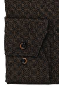 OLYMP Luxor Modern Fit Hemd caramel, Bedruckt