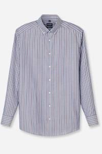 OLYMP Luxor Modern Fit Hemd blau/rot, Gestreift