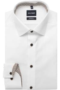 OLYMP Luxor Modern Fit Hemd weiss, Faux-uni