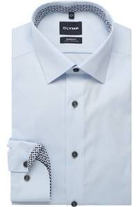 OLYMP Luxor Modern Fit Hemd bleu, Faux-uni