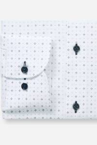 OLYMP Luxor Modern Fit Hemd weiss, Bedruckt