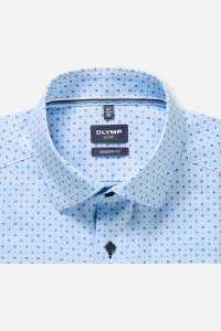 OLYMP Luxor Modern Fit Hemd bleu, Bedruckt