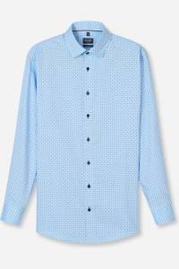 OLYMP Luxor Modern Fit Hemd bleu, Bedruckt