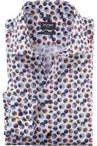 OLYMP Luxor Modern Fit Hemd mauve, Bedruckt