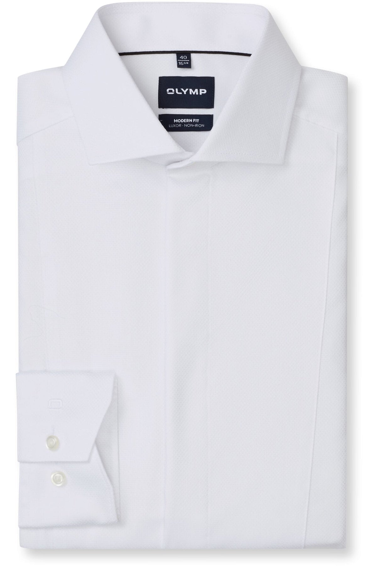 OLYMP Luxor Modern Fit Hemd weiss, Faux-uni