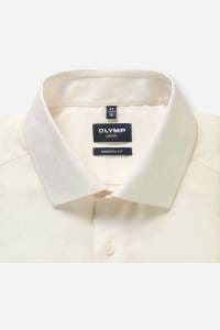 OLYMP Luxor Modern Fit Hemd ecru, Jacquardmuster