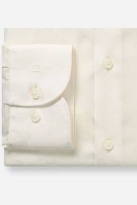 OLYMP Luxor Modern Fit Hemd ecru, Jacquardmuster