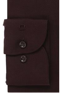 OLYMP Luxor Modern Fit Hemd bordeaux, Faux-uni
