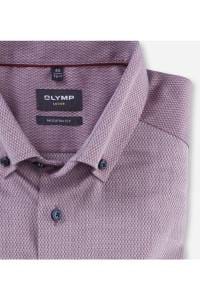OLYMP Luxor Modern Fit Hemd dunkelrot, Strukturiert