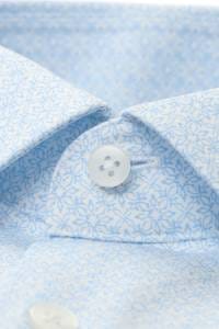 OLYMP Luxor Performance Climate Control Modern Fit Hemd blau, Bedruckt