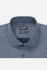 OLYMP Luxor Performance Climate Control Modern Fit Hemd marine, Gemustert