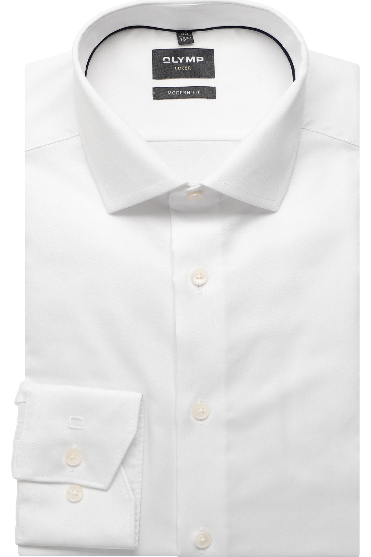 OLYMP Luxor Modern Fit Hemd weiss, Einfarbig