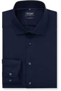 OLYMP Luxor Modern Fit Hemd kobalt, Einfarbig