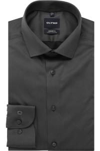 OLYMP Luxor Modern Fit Hemd anthrazit, Einfarbig
