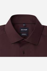 OLYMP Luxor Modern Fit Hemd chianti, Einfarbig