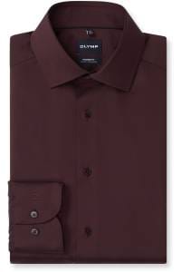 OLYMP Luxor Modern Fit Hemd chianti, Einfarbig
