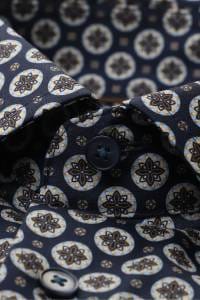 OLYMP Luxor Modern Fit Hemd marine, Bedruckt