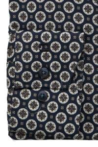 OLYMP Luxor Modern Fit Hemd marine, Bedruckt