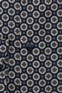 OLYMP Luxor Modern Fit Hemd marine, Bedruckt